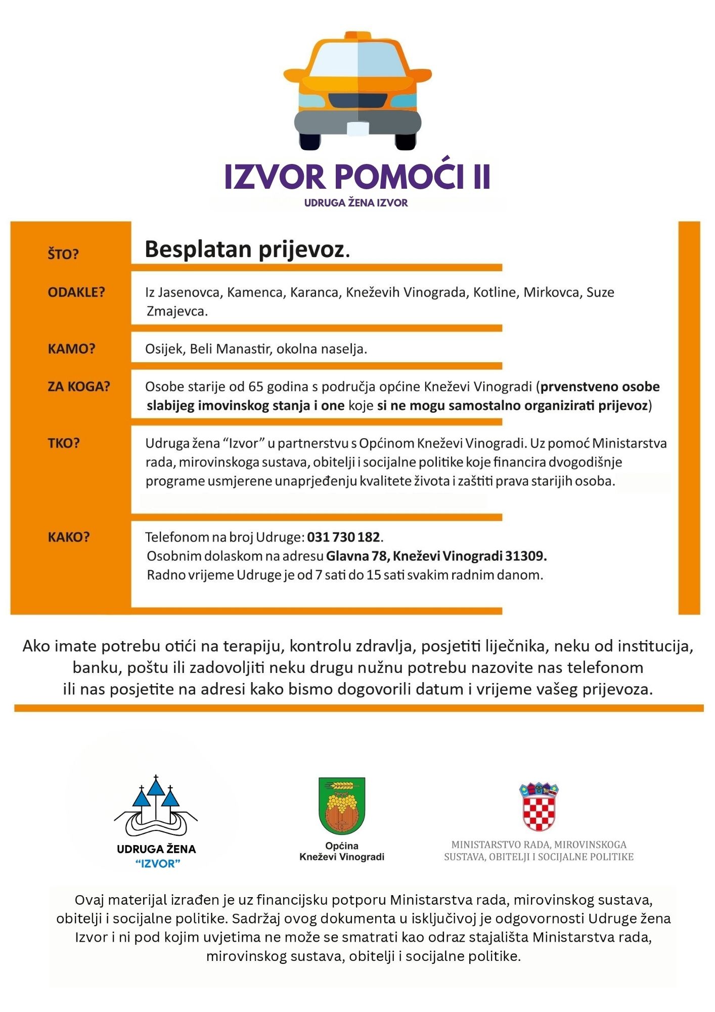 Izvor pomoći II - poster