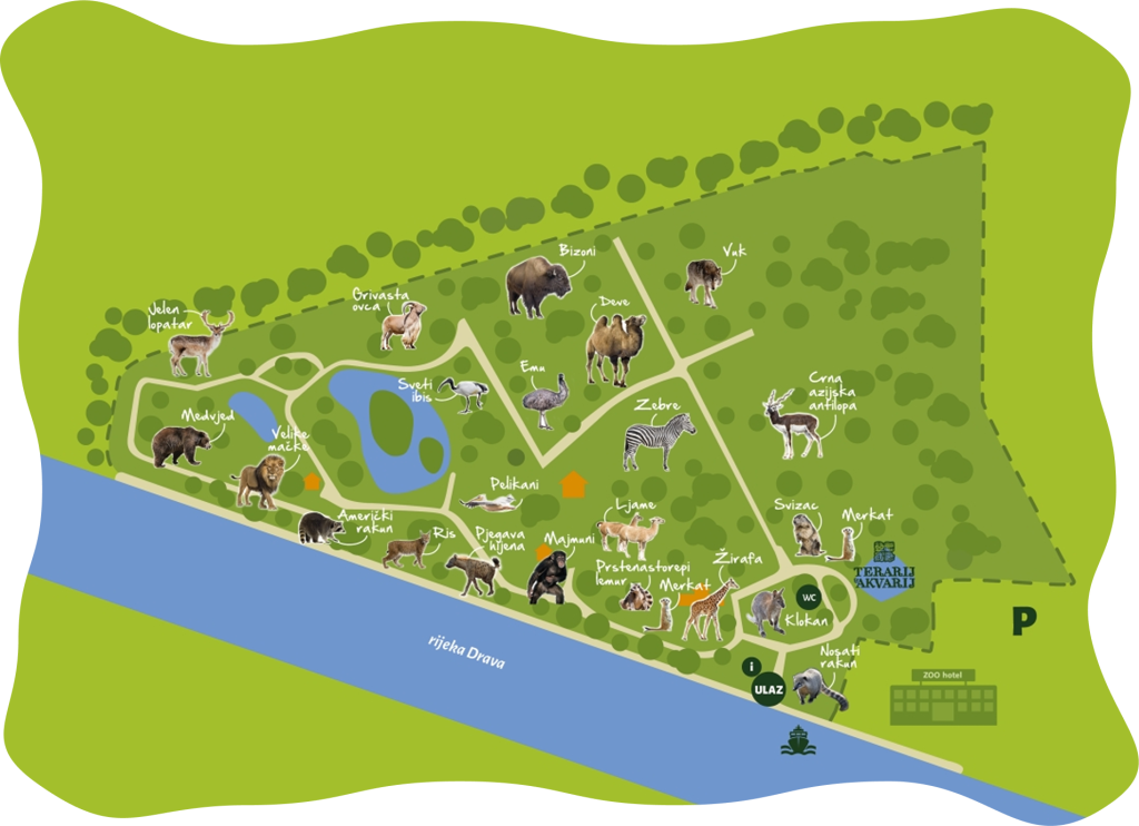 Mapa zoo vrta